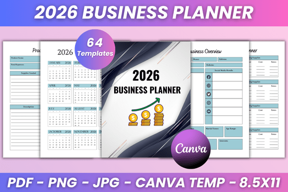 2026 Business Planner KDP Interior: A Fully Editable Planning System for Professionals and Entrepreneurs