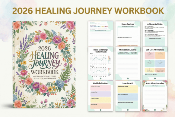 2026 Healing Journey Workbook – Reflect, Release, Rebuild