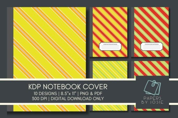 Choosing the Right Diagonal Stripes KDP Notebook Cover for Your Publishing Needs