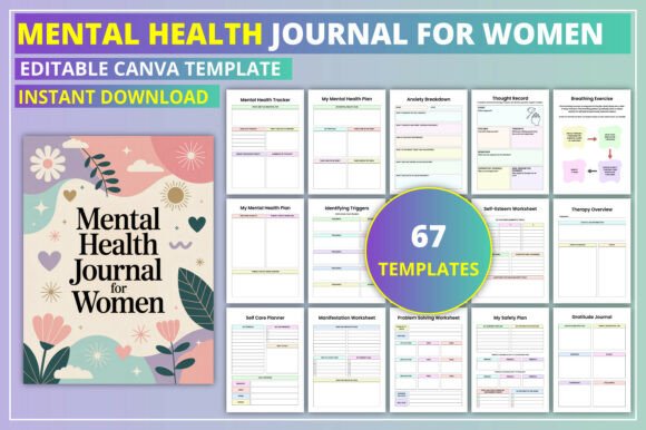 Editable Mental Health Journal for Women