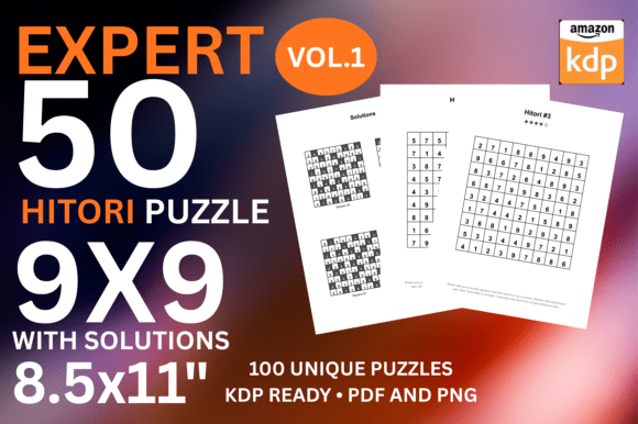 Expert Hitori Master Puzzles Vol 1
