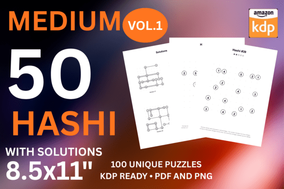Medium Hashi Bridges Puzzles Vol 1: A Professional-Grade Puzzle Asset for Publishers and Creators