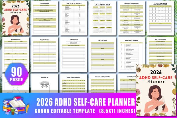Your Complete Guide to the 2026 ADHD Self Care Planner: Canva Interior, Print Ready, and Amazon KDP Optimized